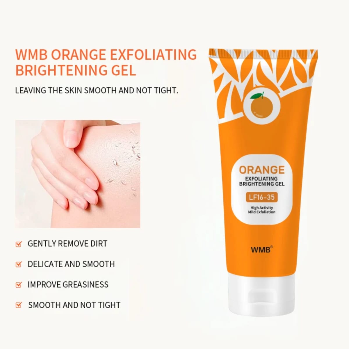 Orange Exfoliating Gel for Face & Body