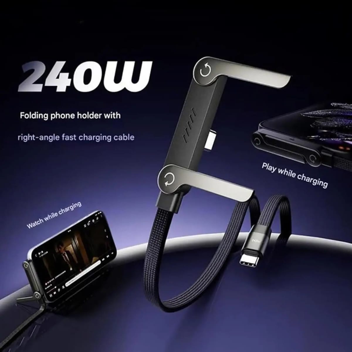 2-in-1 Stand Charging Cable